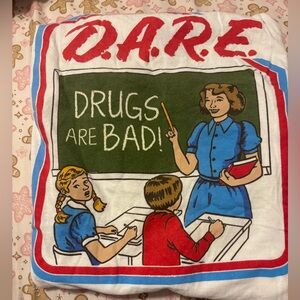 D.A.R.E. Graphic Short Sleeve Tee - Red, Blue, White
